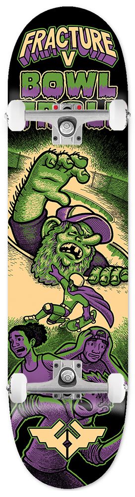Fracture x Jon Horner Bowl Troll x Venom Skateboards Custom Complete Skateboard - 8.25 - Skatewarehouse.co.uk