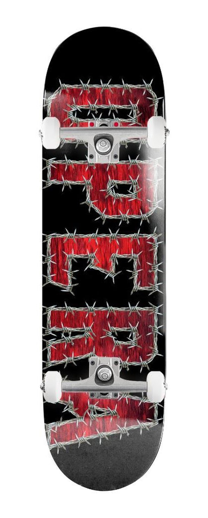 Opera Wire EX7 Black / Red x Venom Custom Complete Skateboard - 8.5"