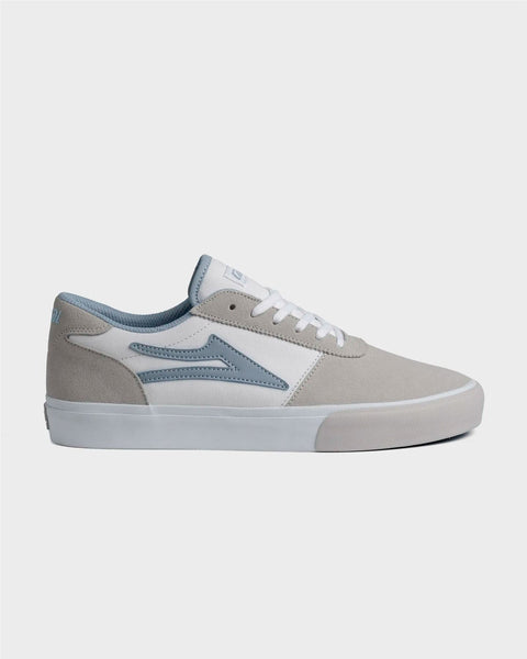 Lakai Manchester Skate Shoes Glacier Grey White - Skatewarehouse.co.uk