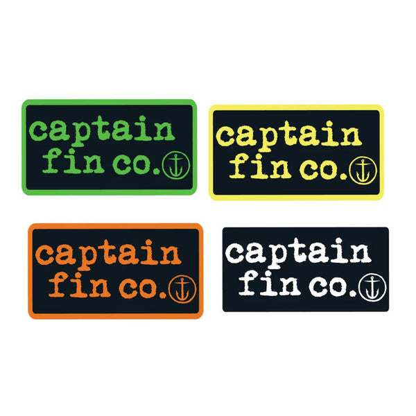 Captain Fin Co - 4x Sticker Pack - Type Patch Surf Accessory