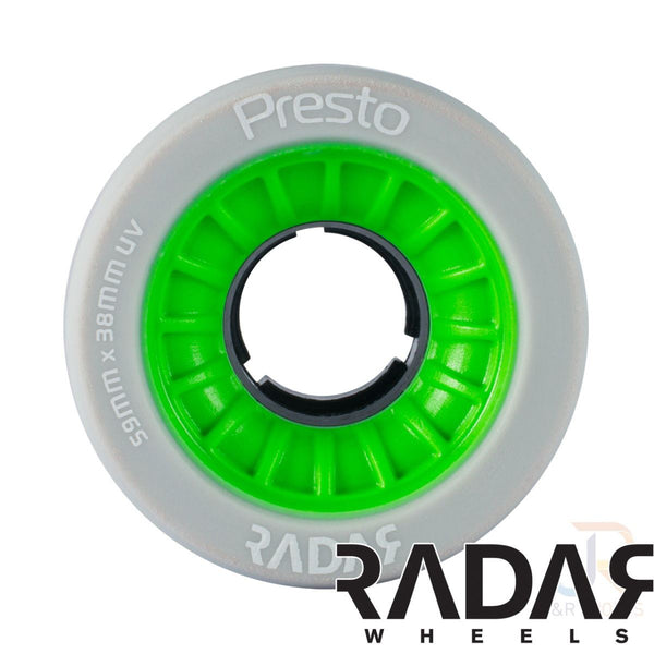 Radar (4) - Presto 59 - Grey / Green - / 99A Skateboard Wheels - 59mm