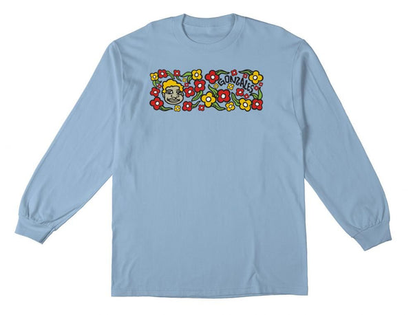 Krooked L/S T-Shirt Sweatpants - Light Blue - Skatewarehouse.co.uk