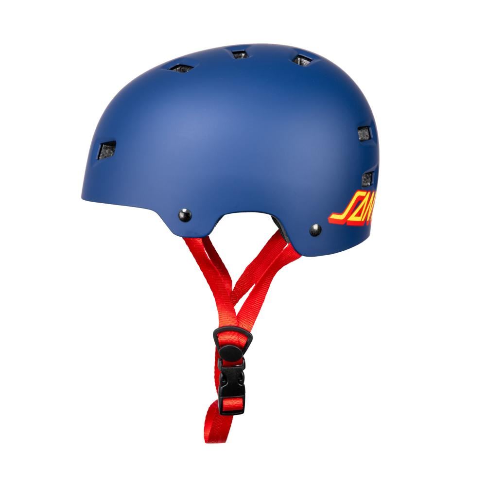 Bullet x Santa Cruz Helmet Strip Logo - Matt Blue - Skatewarehouse.co.uk