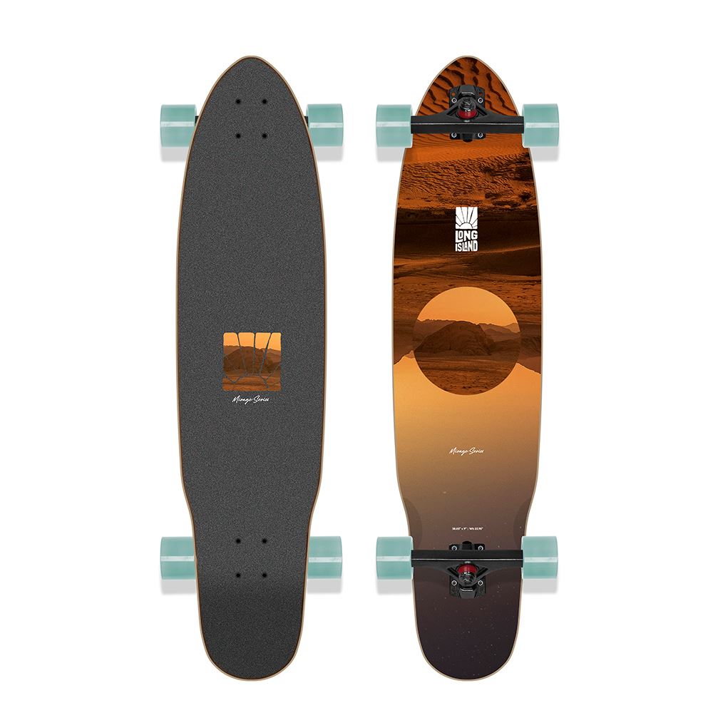 Long Island Mirage 38.85"x9" Kicktail Long Island Complete Longboard - 39.0" - Skatewarehouse.co.uk