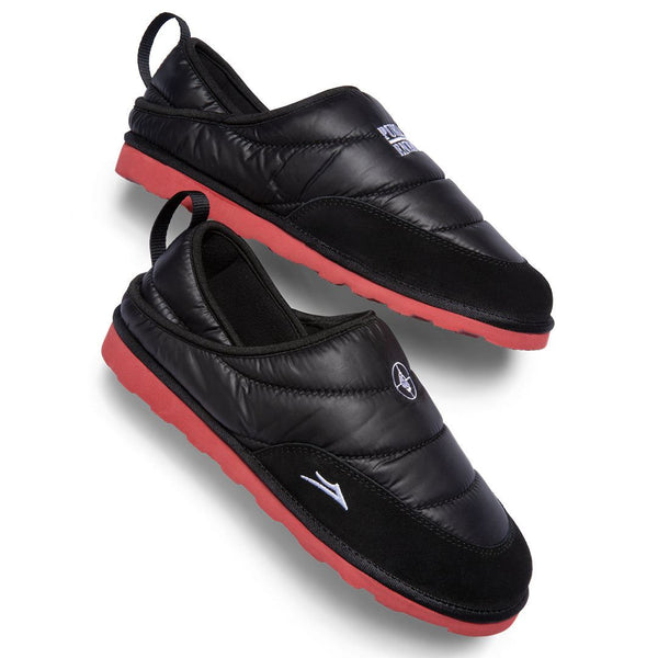 Lakai x Public Enemy Owen Slippers Nylon Shoes - Black - Skatewarehouse.co.uk