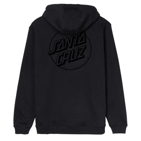 Santa Cruz Hood Tonal Opus Dot Stripe Hood - Black - Skatewarehouse.co.uk