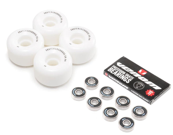 Skatewarehouse Conical Skateboard Wheels & Venom ABEC 11 Bearings Pack - Skatewarehouse.co.uk