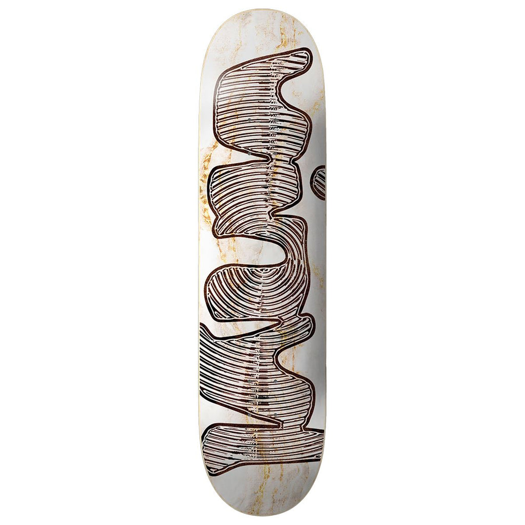 Vinyl Skateboards' White Marble' Skateboard Deck - 8.25"