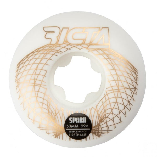 Ricta Skateboard Wheels Wireframe Sparx 99a - White