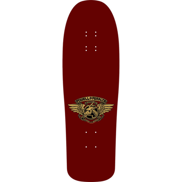 Powell Peralta Steve Caballero Mask Reissue Burgundy/Gold Foil x Skateboard Deck - 9.75