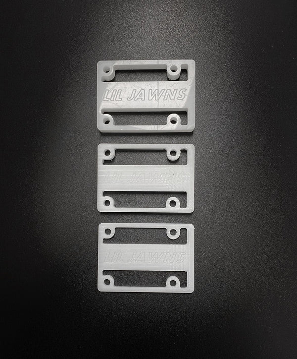 Lil Jawn Standard Risers - Ace 0.25 Inch White Skateboard Hardware