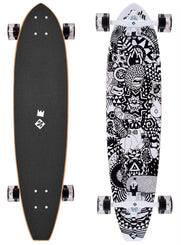 Street Surfing Cut Kicktail Rumble Jungle Complete Longboard Skateboard 8.5" x 36.0" - Skatewarehouse.co.uk