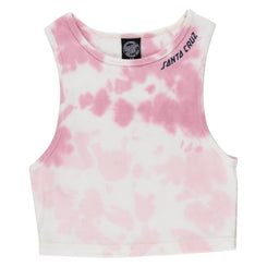 Santa Cruz Womens Vest Strip Tank - Pink Dip Dye - Skatewarehouse.co.uk