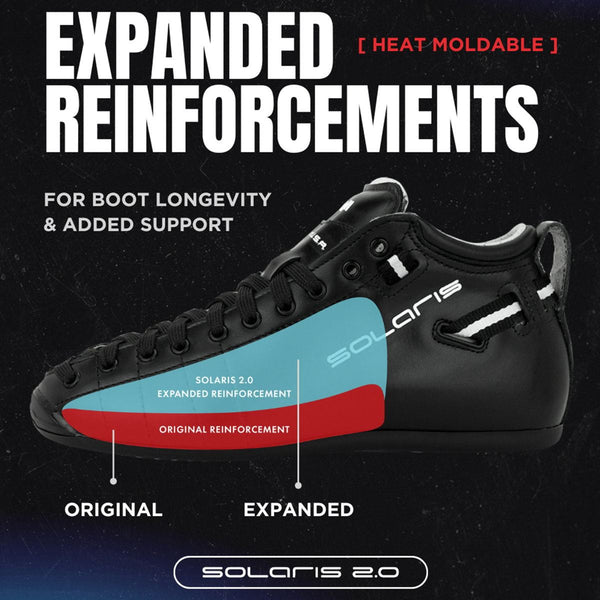 Riedell Solaris PRO V2.0 - Black - Width C / AA Quad Skates