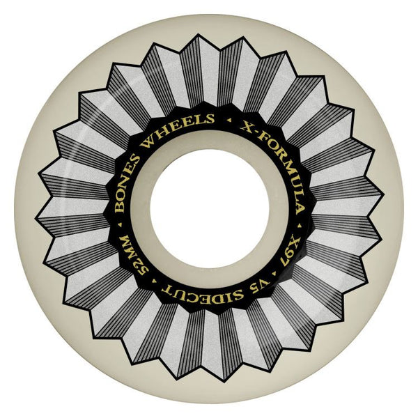 BONES X-Formula XF Sidecuts • 52mm x 30mm • 97A • V5 Skateboard Wheels