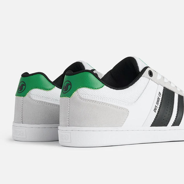 DVS Milan ST White Black Green - Skatewarehouse.co.uk
