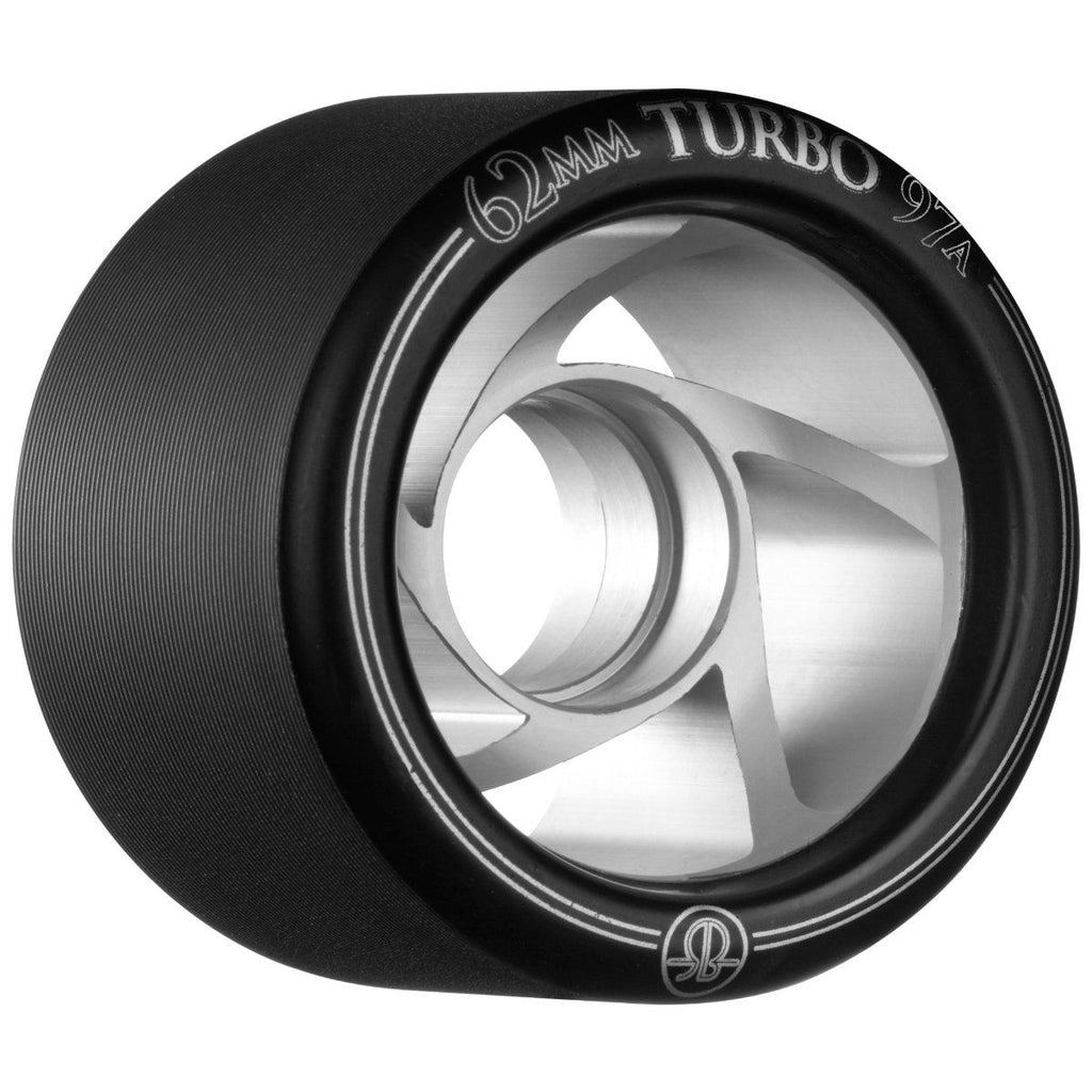 Rollerbones - Turbo Alu Hub Black (8) - / 97a Skateboard Wheels - 62mm