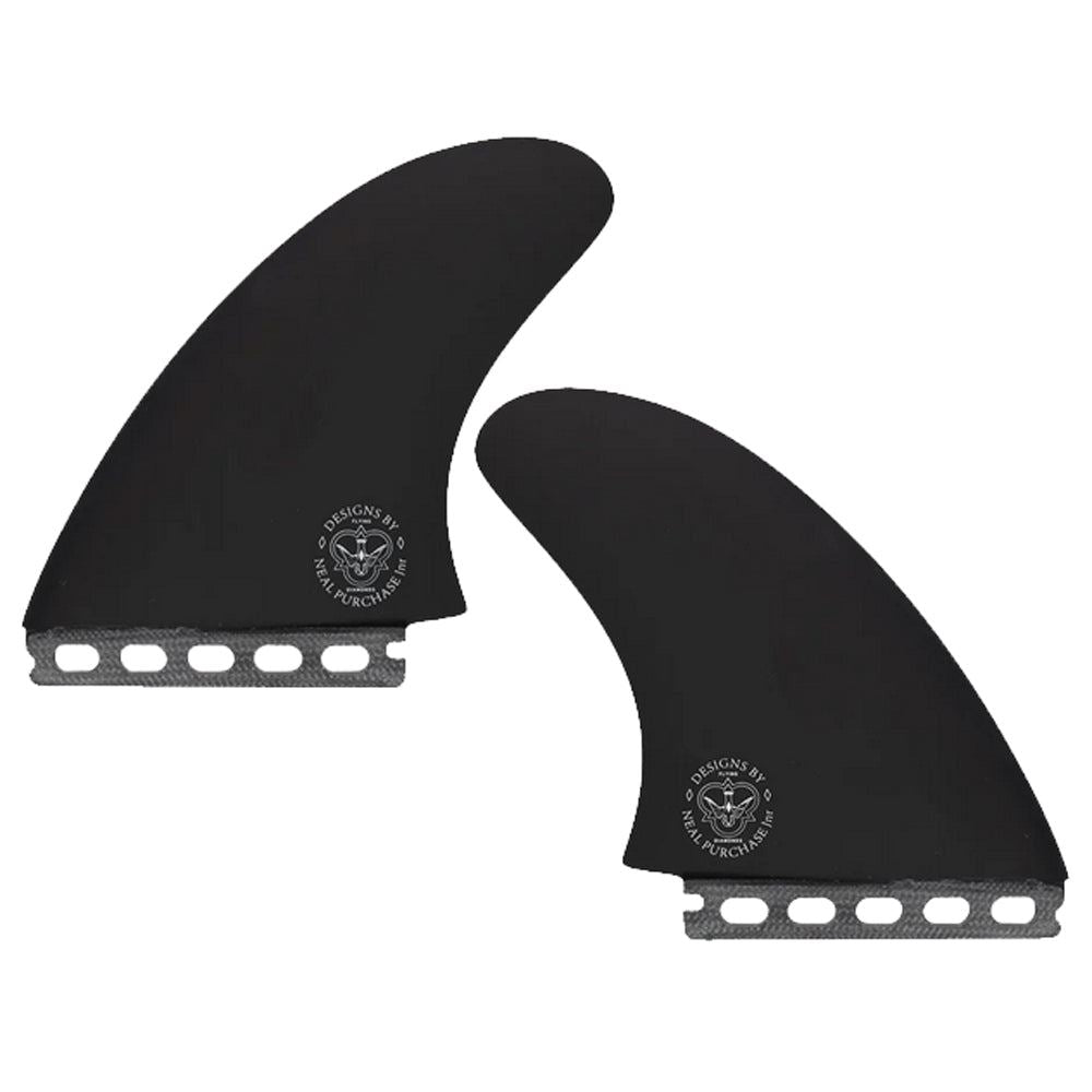 Flying Diamonds - Neal Purchase Jr - Apex Twin Fins - Futures - Black - 6"