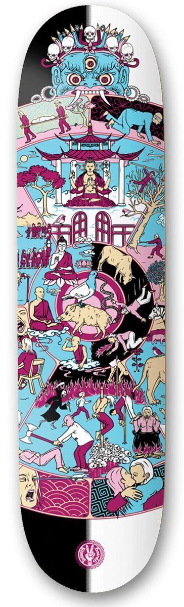 Drawing Boards Wheel of Life 2 Custom Complete Skateboard - 8.25