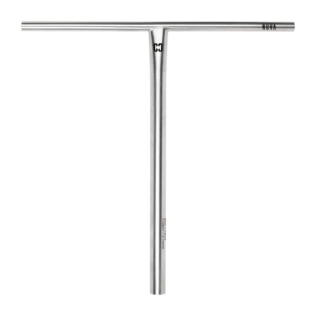 CORE Nova V2 Titanium Stunt Scooter Bars 580mm SCS/HIC - Raw - Skatewarehouse.co.uk