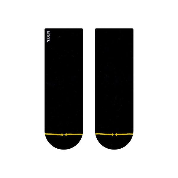 Merge4 Black Repreve and Organic Cotton Quarter Crew Socks - Skatewarehouse.co.uk
