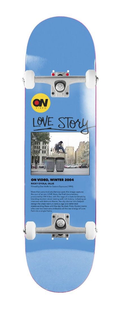 On Video Love Story EX7 Blue x Venom Custom Complete Skateboard - 8.5"