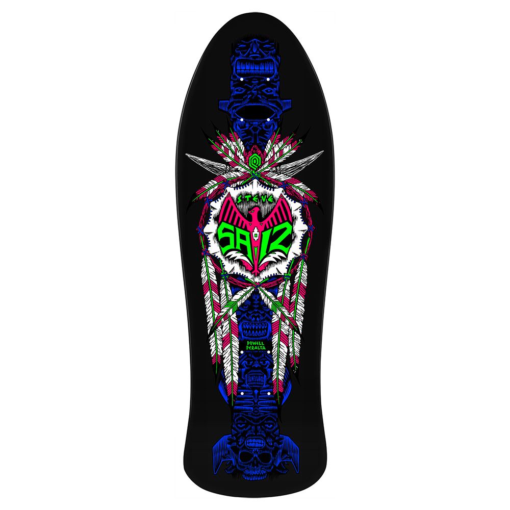 Powell-Peralta™ Steve Saiz • Totem '' • Blacklight Shape Skateboard Deck - 10.0" - Skatewarehouse.co.uk