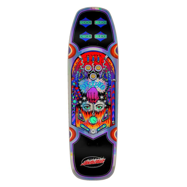 Santa Cruz Delfino Pinball Shaped Skateboard Deck - 9.14