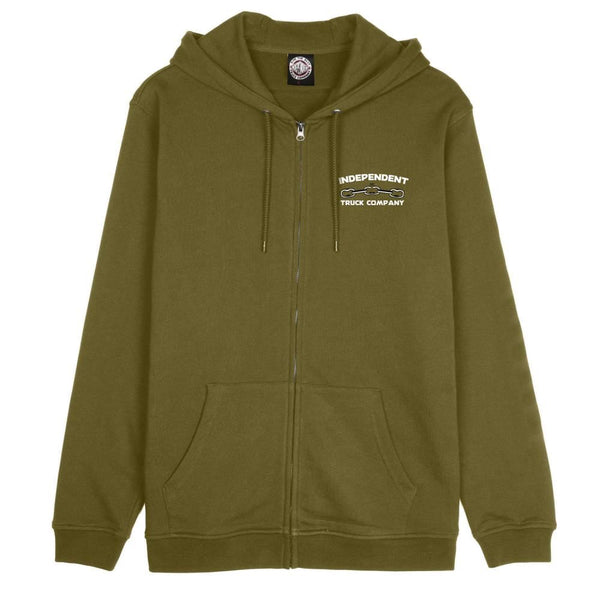Independent Zip Hood Anytime Anywhere Chain - Olive Drab - Skatewarehouse.co.uk