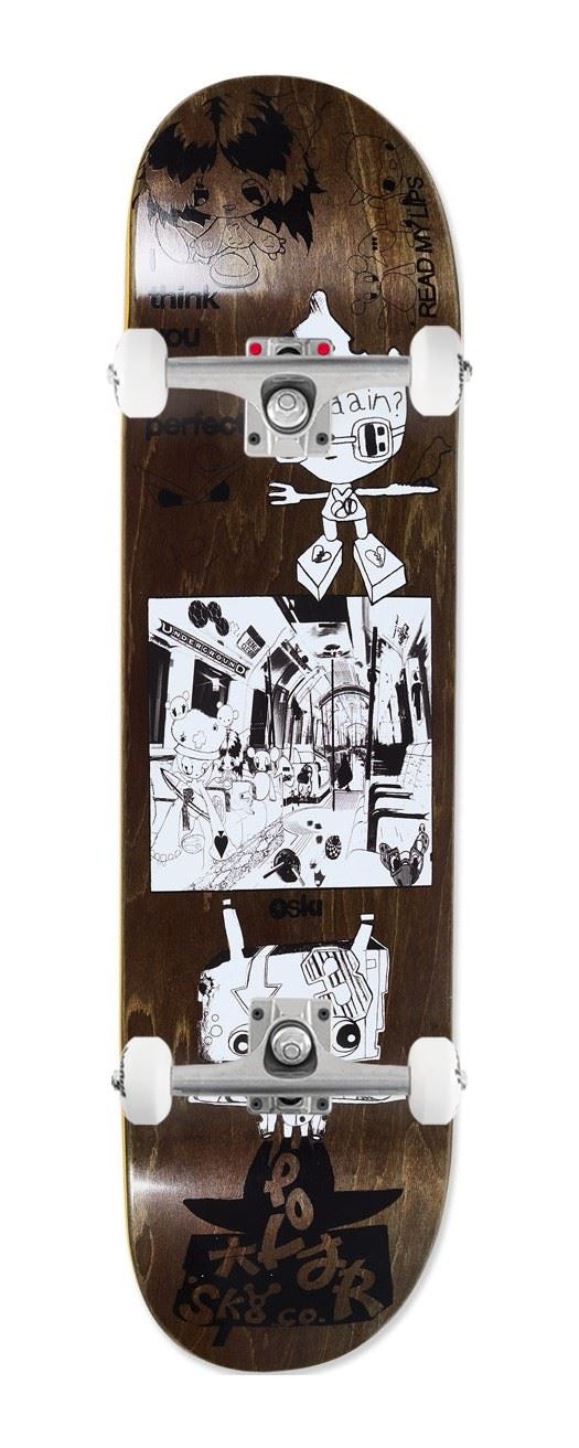 Polar Skate Co Oski - I Think You Perfect - Brown x Venom Custom Complete Skateboard - 8.25