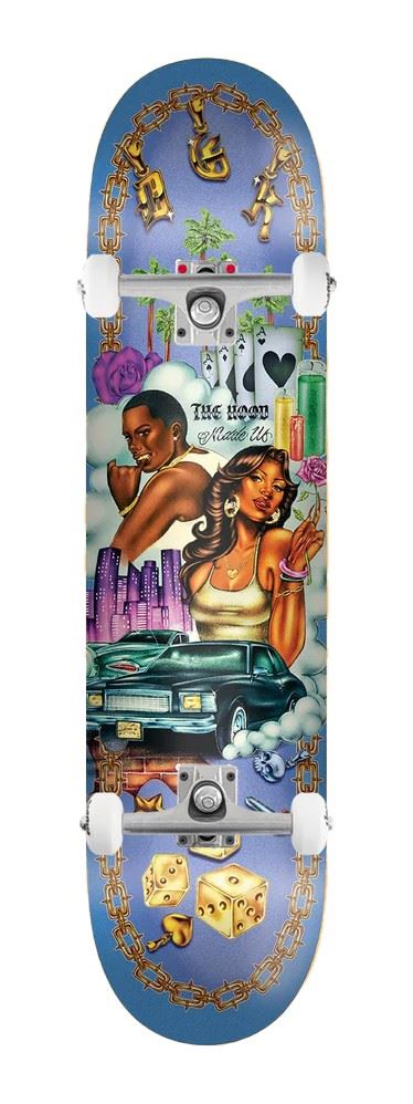 DGK x Hey Ruca 'The Hood Made Us' x Venom Custom Complete Skateboard - 8.06"