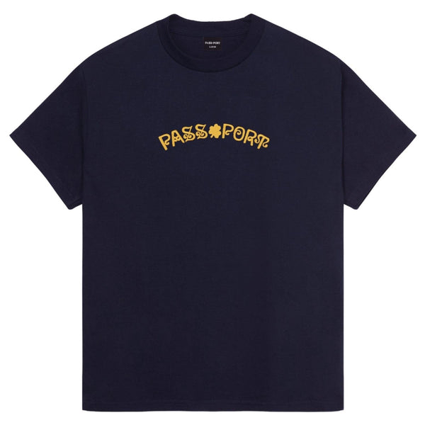 Pass~Port Sham Embroidery Tee (Navy) - M