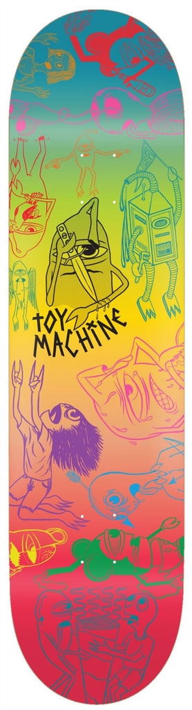 Toy Machine Characters II Skateboard Deck - 8.0" - Skatewarehouse.co.uk