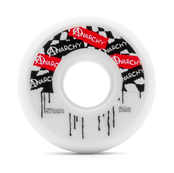 Anarchy Aggressive Wheels - White - Skatewarehouse.co.uk