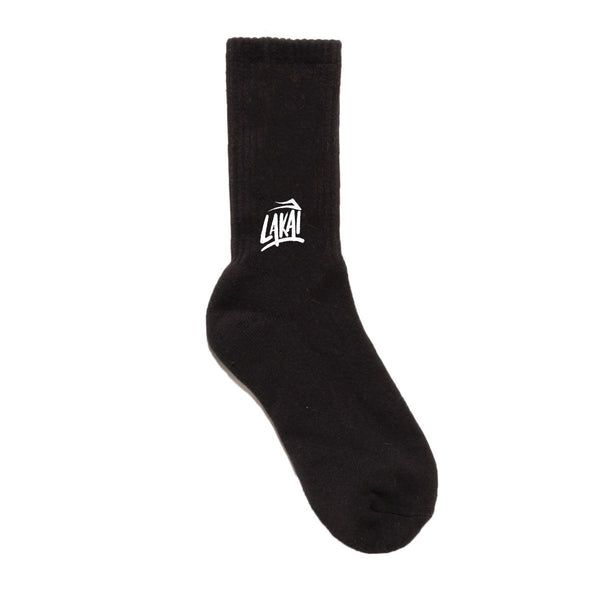 Lakai Brush Crew Socks Black - Skatewarehouse.co.uk