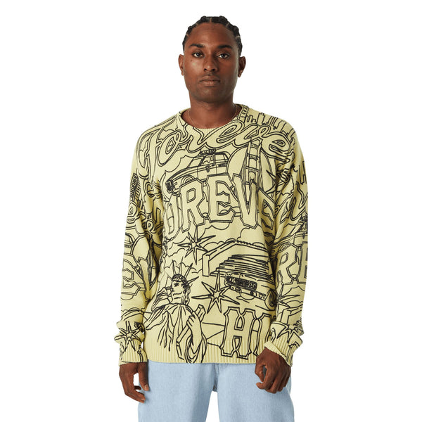 HUF Forever Crewneck Sweater (Pistachio) - L