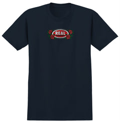 Rose Oval T-Shirt (True Navy)