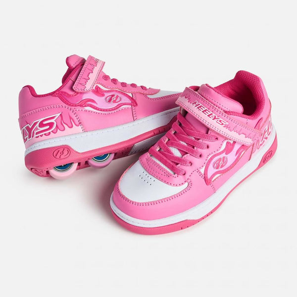 Heelys X2 Rezerve Low X2 - Pink / H.Pink / White - Skatewarehouse.co.uk