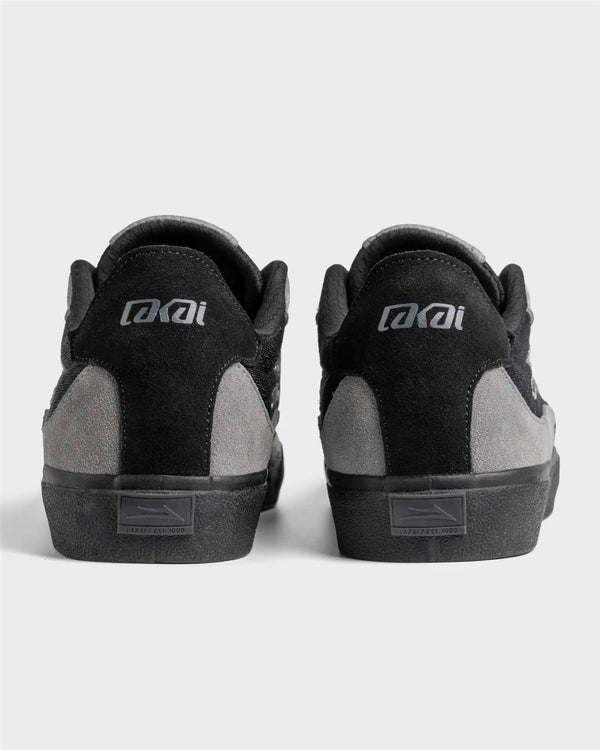 Lakai Essex Skate Shoes Black Grey - Skatewarehouse.co.uk