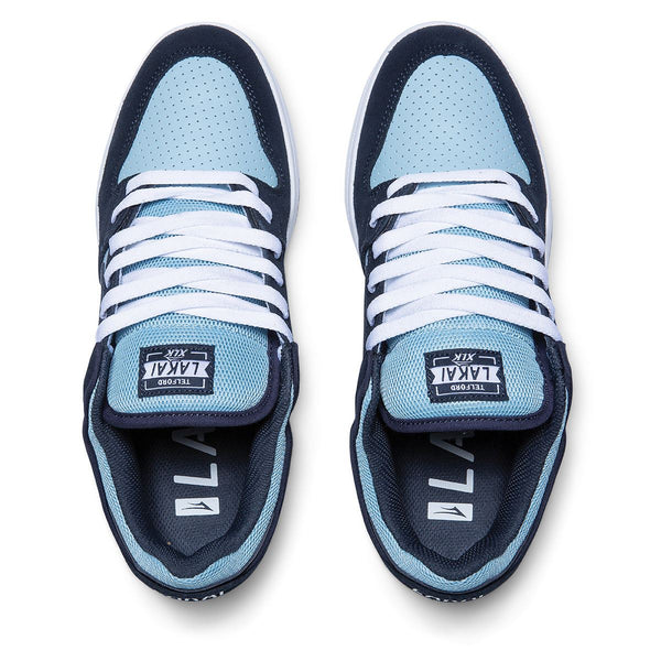 Lakai Telford Low Skate Shoes - Navy - Skatewarehouse.co.uk