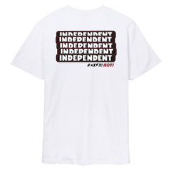 Independent T-Shirt F'N Hot Bar Repeat T-Shirt - White - Skatewarehouse.co.uk