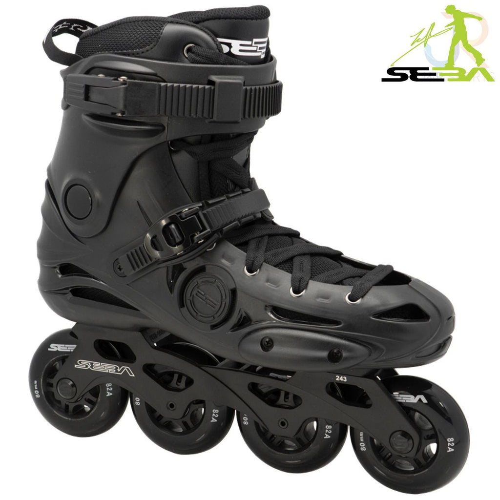 Seba E3 80 Premium Black Inline Skates - Skatewarehouse.co.uk