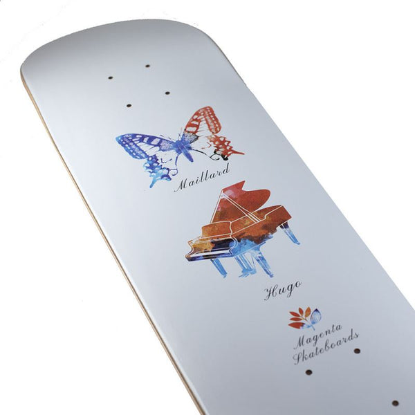 Magenta Butter Fly x  Skateboard Deck - 8.125