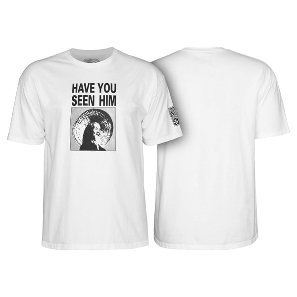 Powell-Peralta Animal Chin Have You Seen Him? Tee White