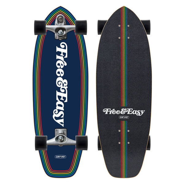 Carver Free & Easy Prism - C7 Surfskate Cruiser Skateboard - 9.75