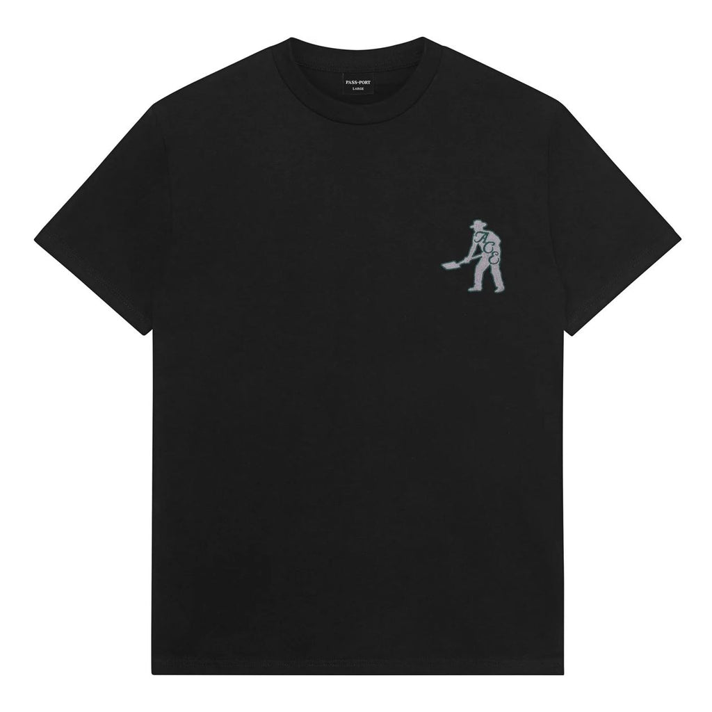Ace x Passport '& Spade' Tee Black - Skatewarehouse.co.uk