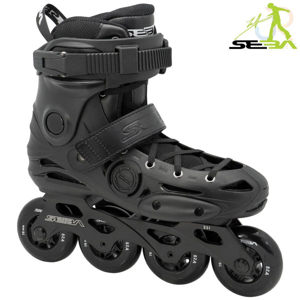 Seba E3 Junior Adjustable In-Line Skates - Black
