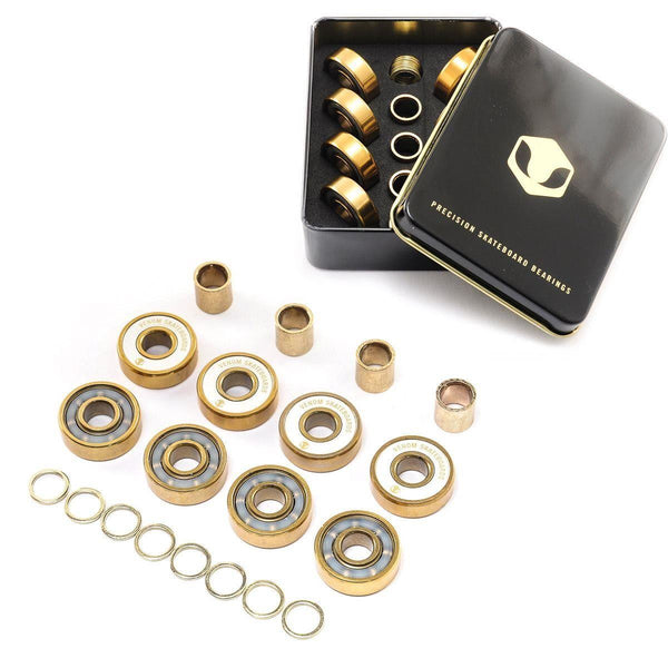 Skatewarehouse Conical Skateboard Wheels & Venom Gold Bearings Pack + Bolts! - Skatewarehouse.co.uk
