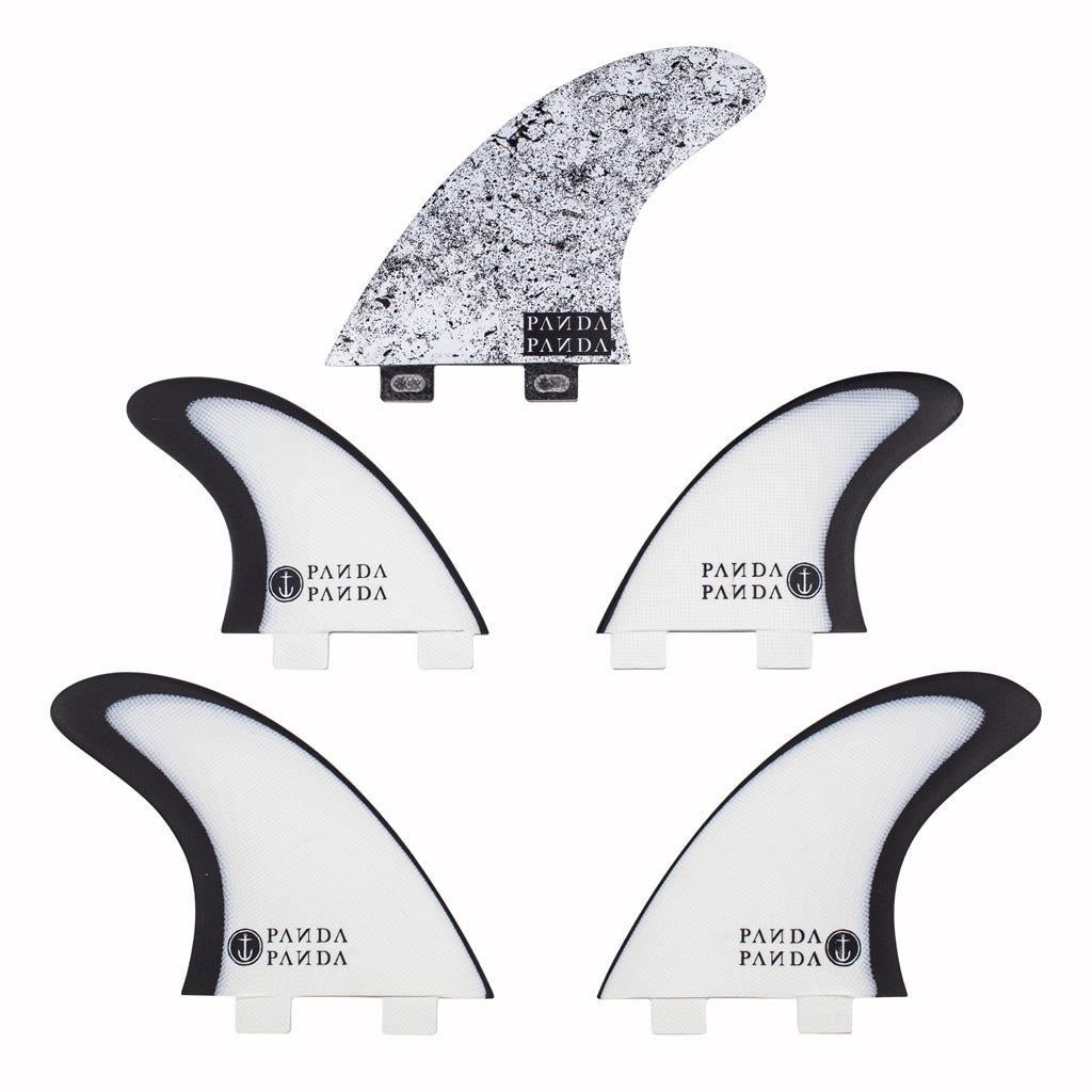 Captain Fin Co - Panda 5 - Medium - Black / White (FCS) - M