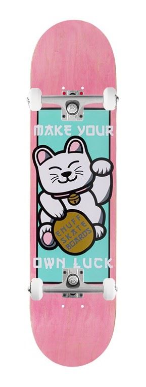 Enuff Designer - 8.25" - Lucky Cat Pink x Venom Custom Complete Skateboard - 8.25"